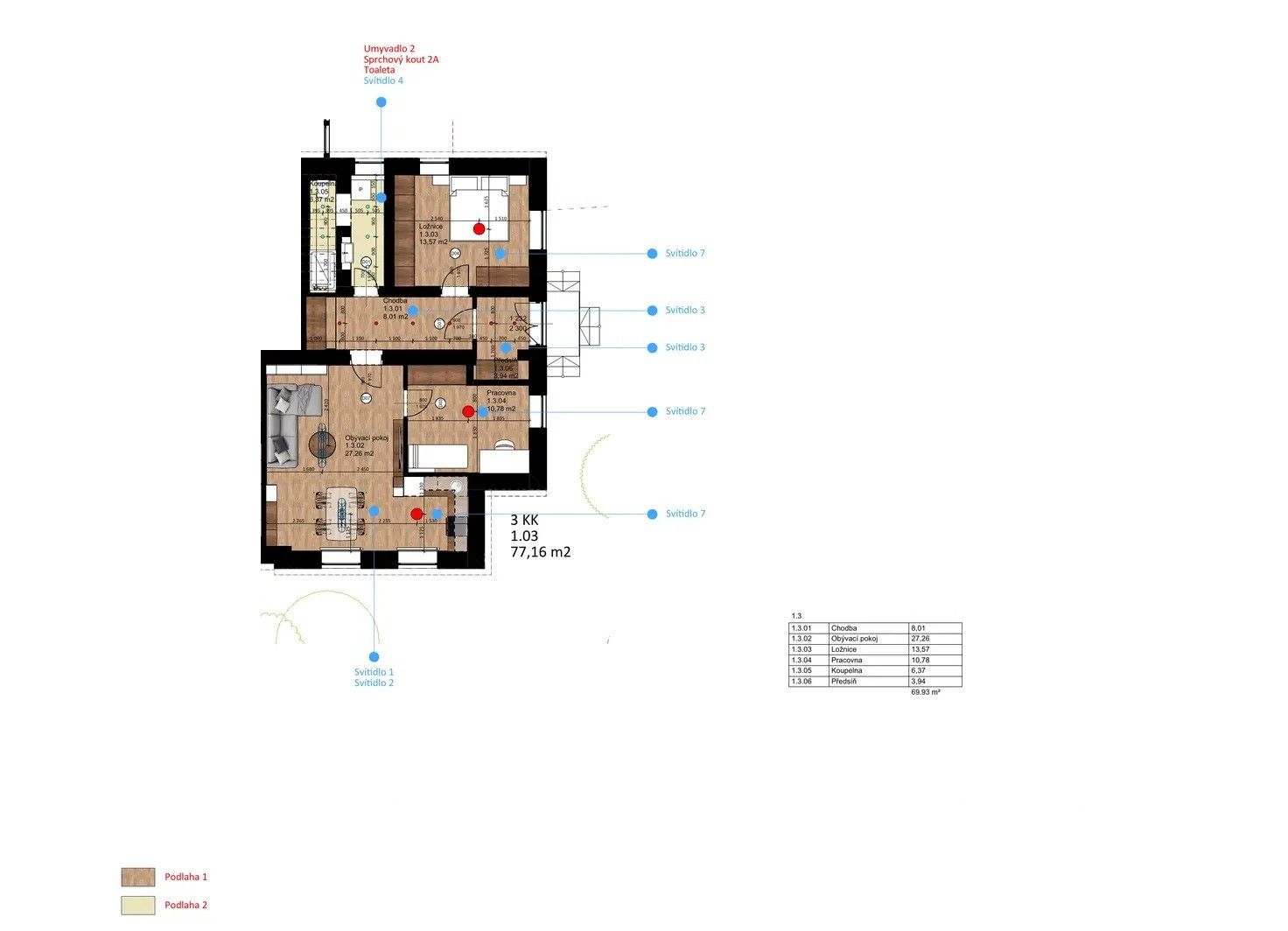 Prodej byt 3+kk - Pelikánova 1351, Hořice, 70 m² - 5