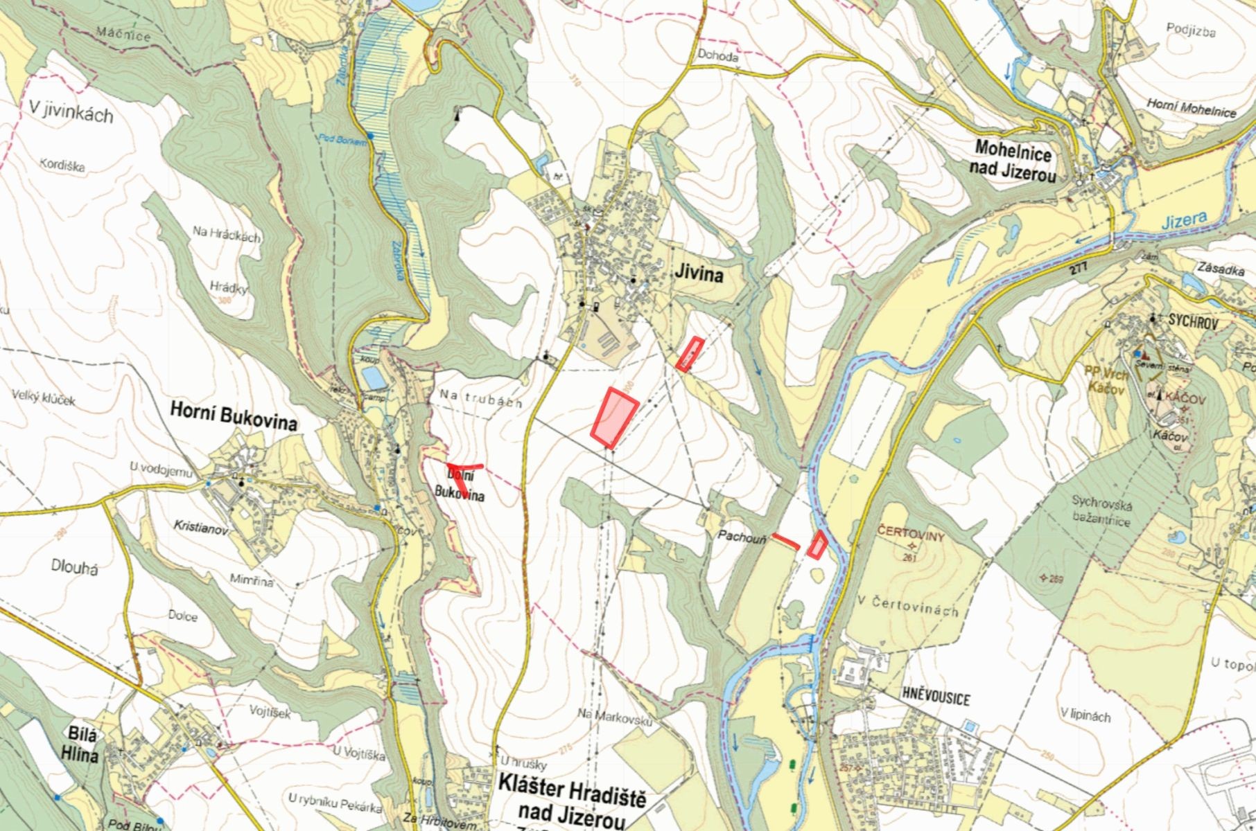 Prodej zemědělský pozemek - Jivina - 2