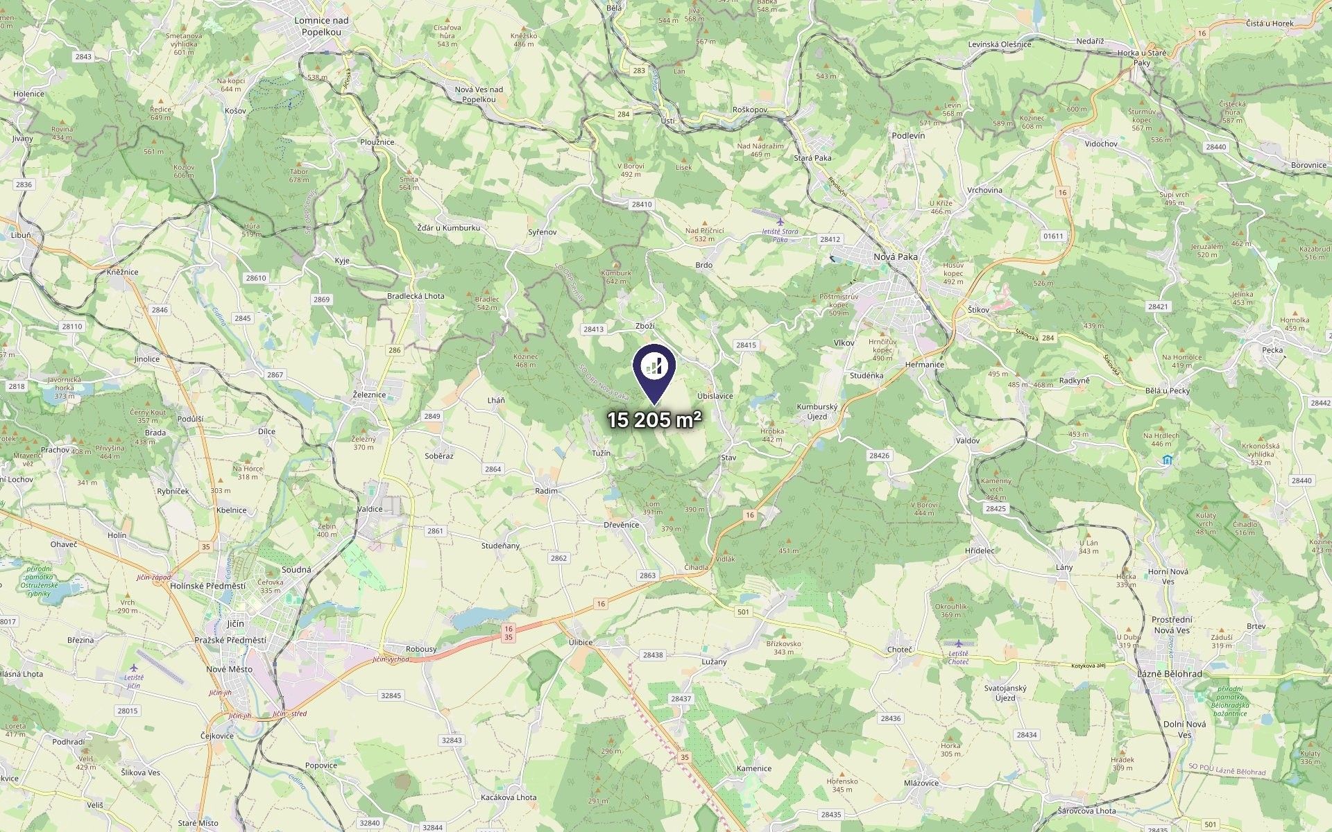 Zemědělský pozemek · 15 205 m² · Úbislavice - 3