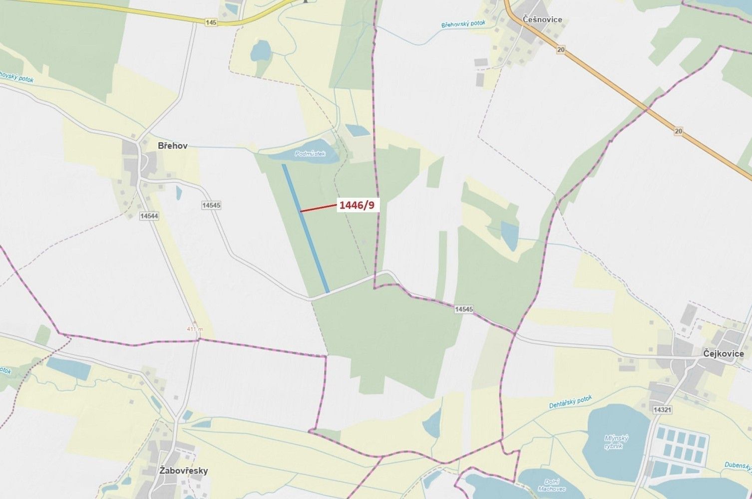 Les, 19 879 m²
