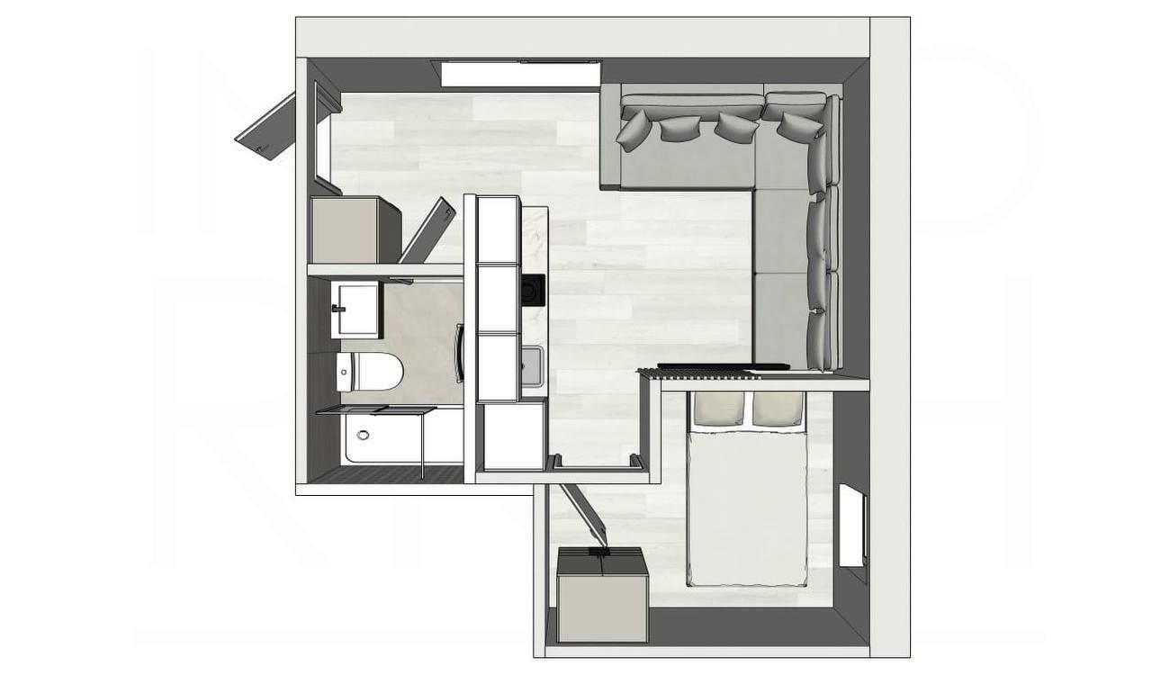 Pronájem byt 2+kk - Na Jarově, Praha, 22 m²