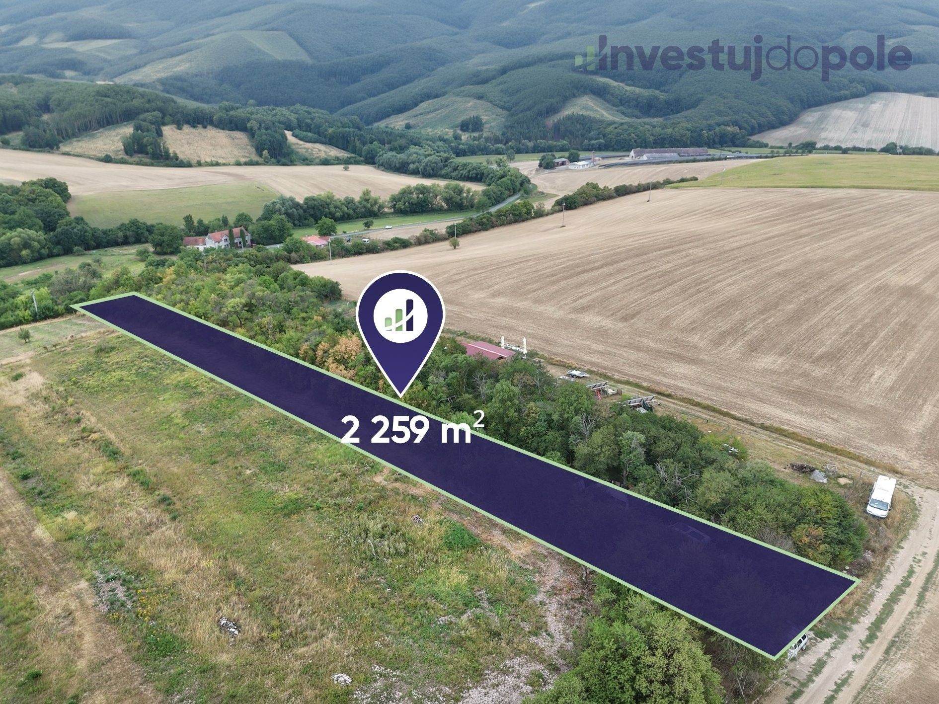 Zahrady, Kunkovice, 2 259 m²