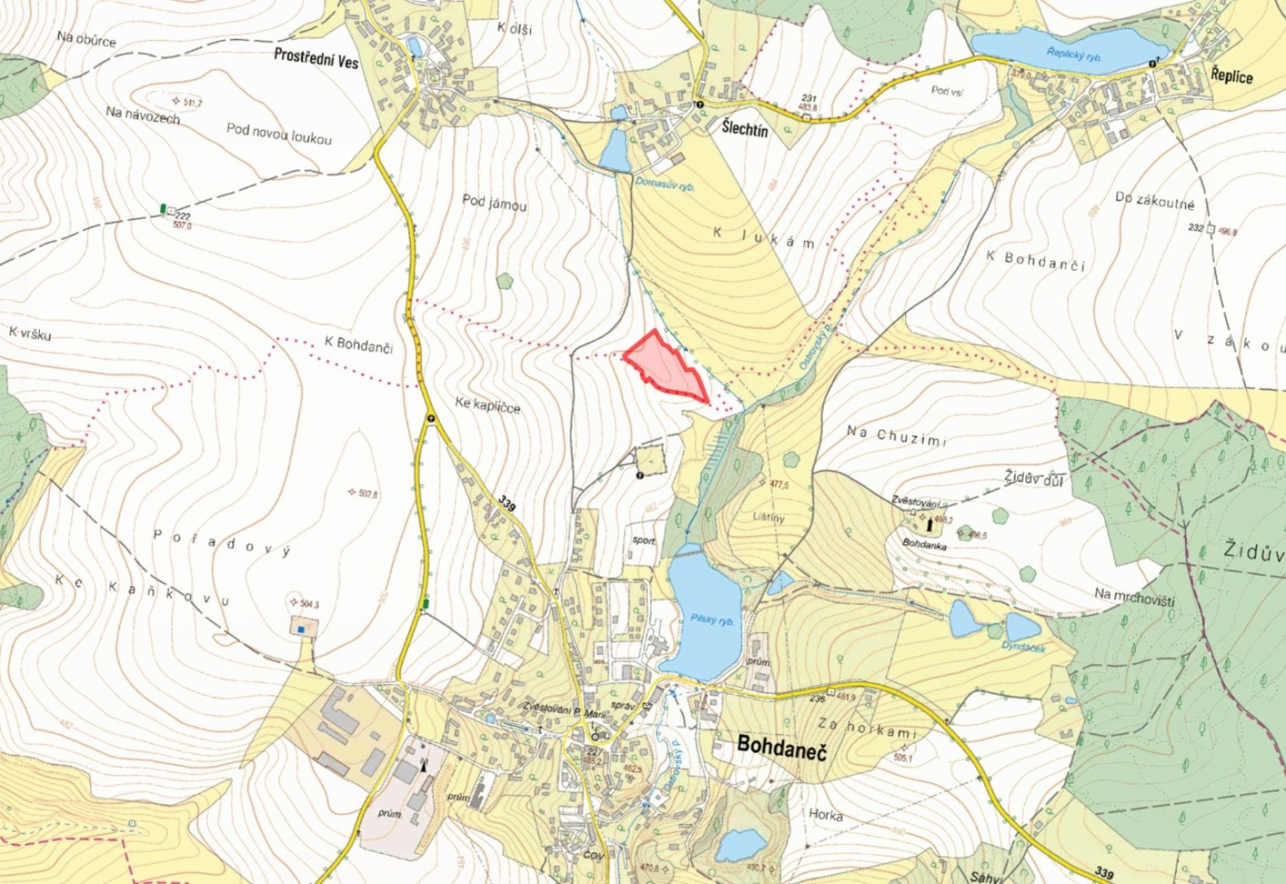 Zemědělské pozemky, Bohdaneč Prostřední Ves - 1