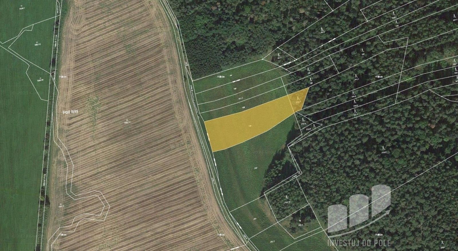 Zemědělské pozemky, Přetín, Křenice, 4 264 m²