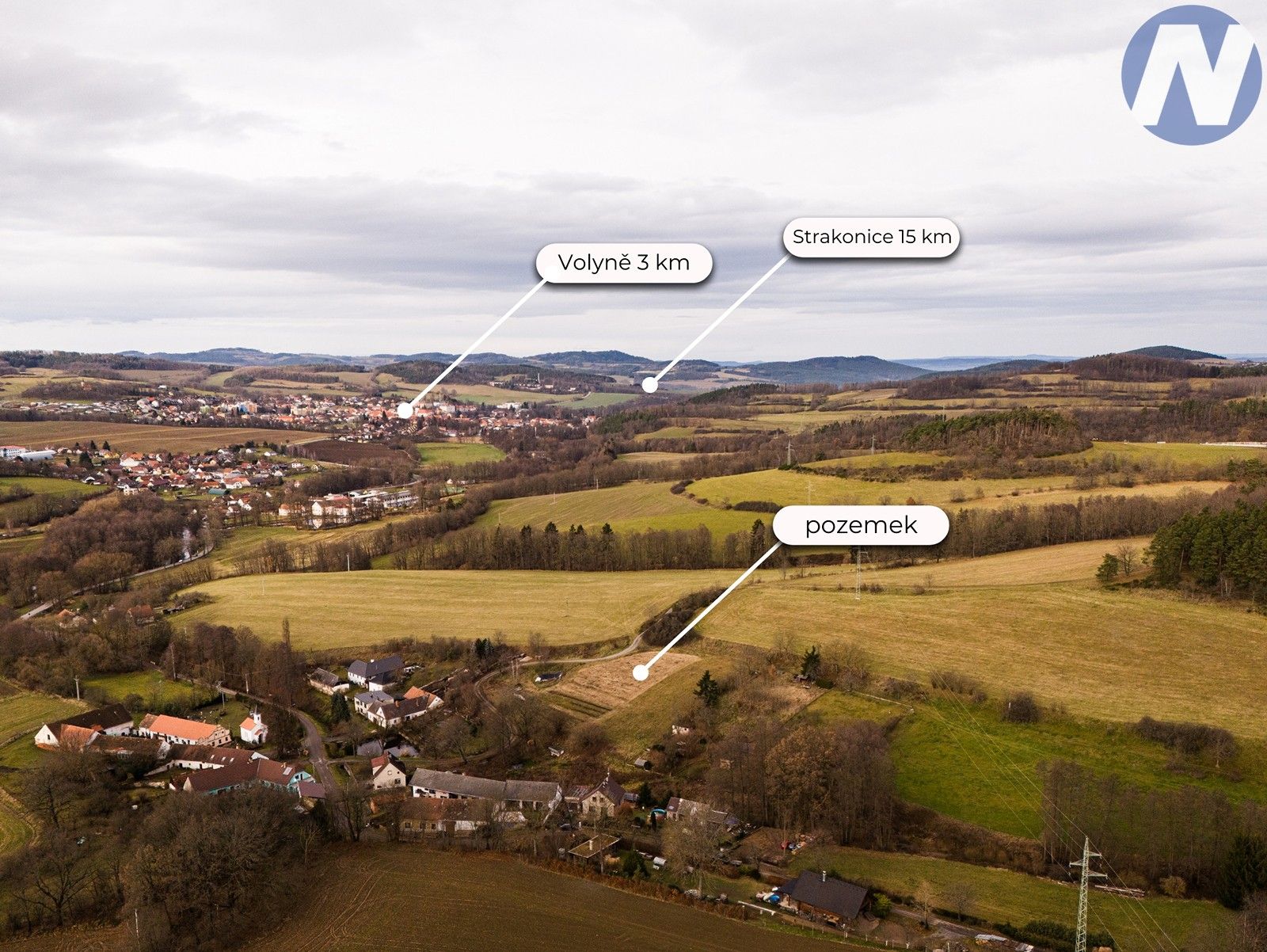 Pozemek pro bydlení · 3 733 m² · Volyně - 3