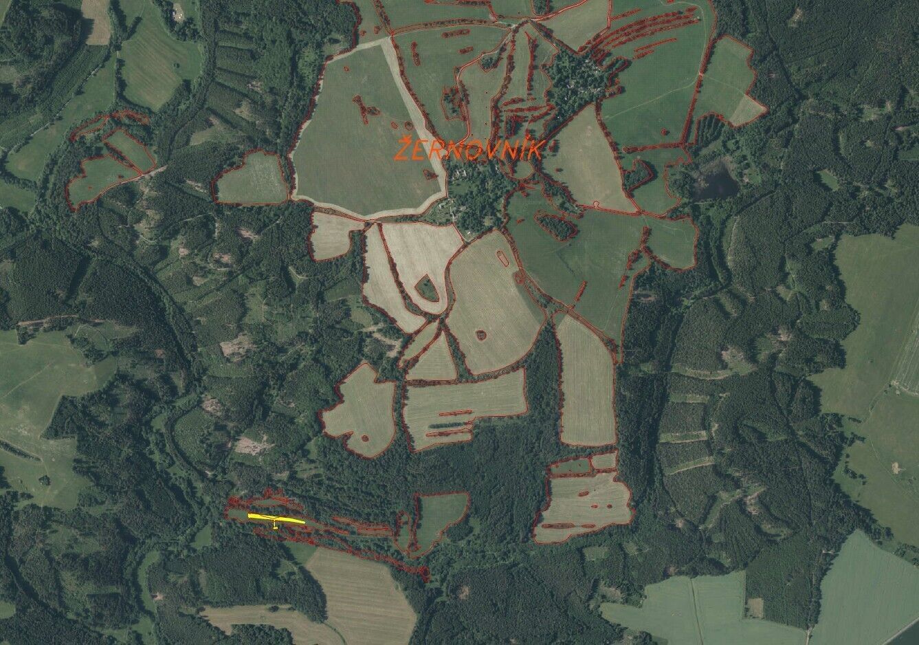 Zemědělské pozemky, Bezvěrov Žernovník, 1 114 m² - 2