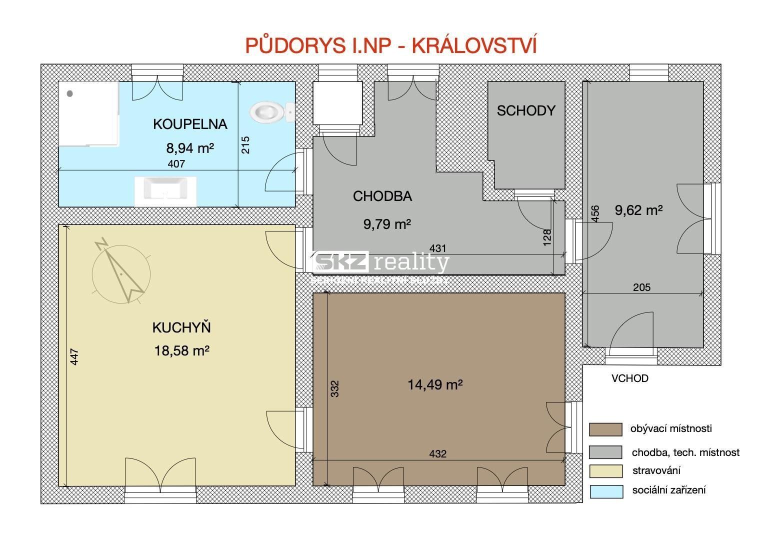 Prodej rodinný dům - Království, Šluknov, 120 m²
