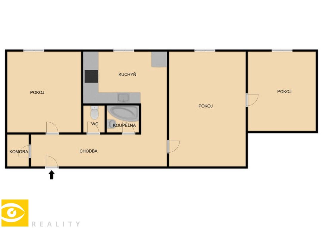 3+1, Pernarec, 57 m² - 2