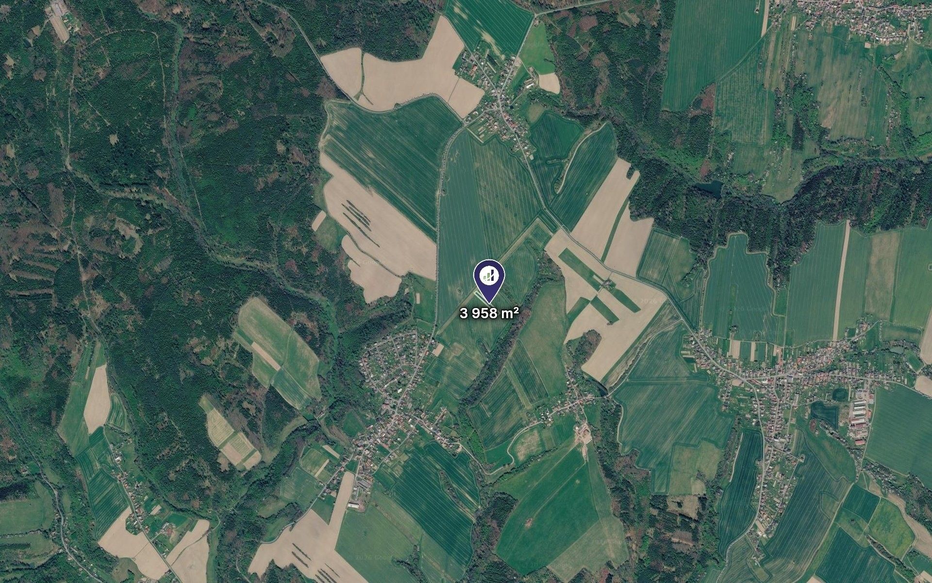 Zemědělské pozemky, Slatina, 3 958 m² - 2