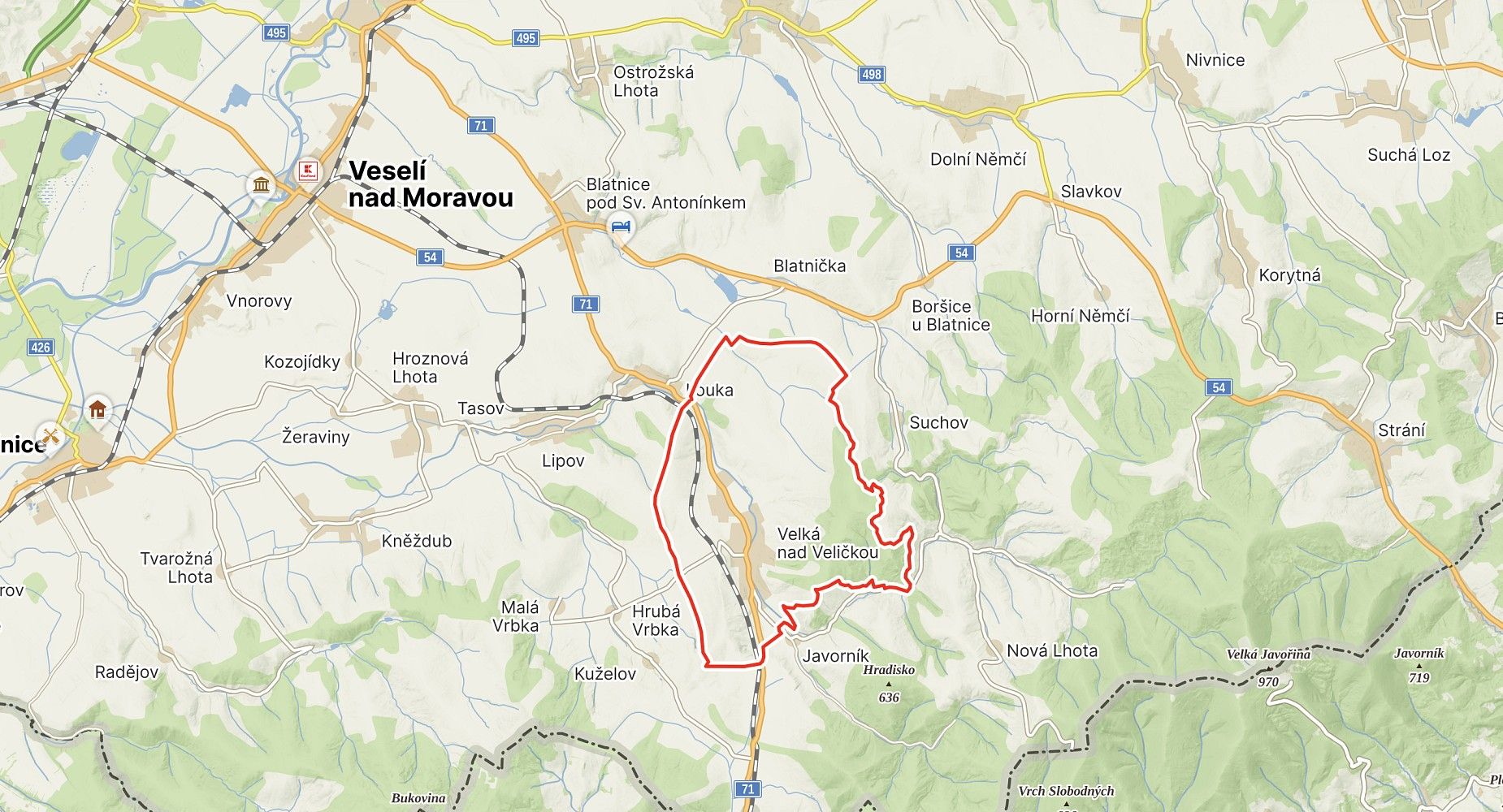 Zemědělské pozemky, Velká nad Veličkou, okres Hodonín, Jihomoravský kraj