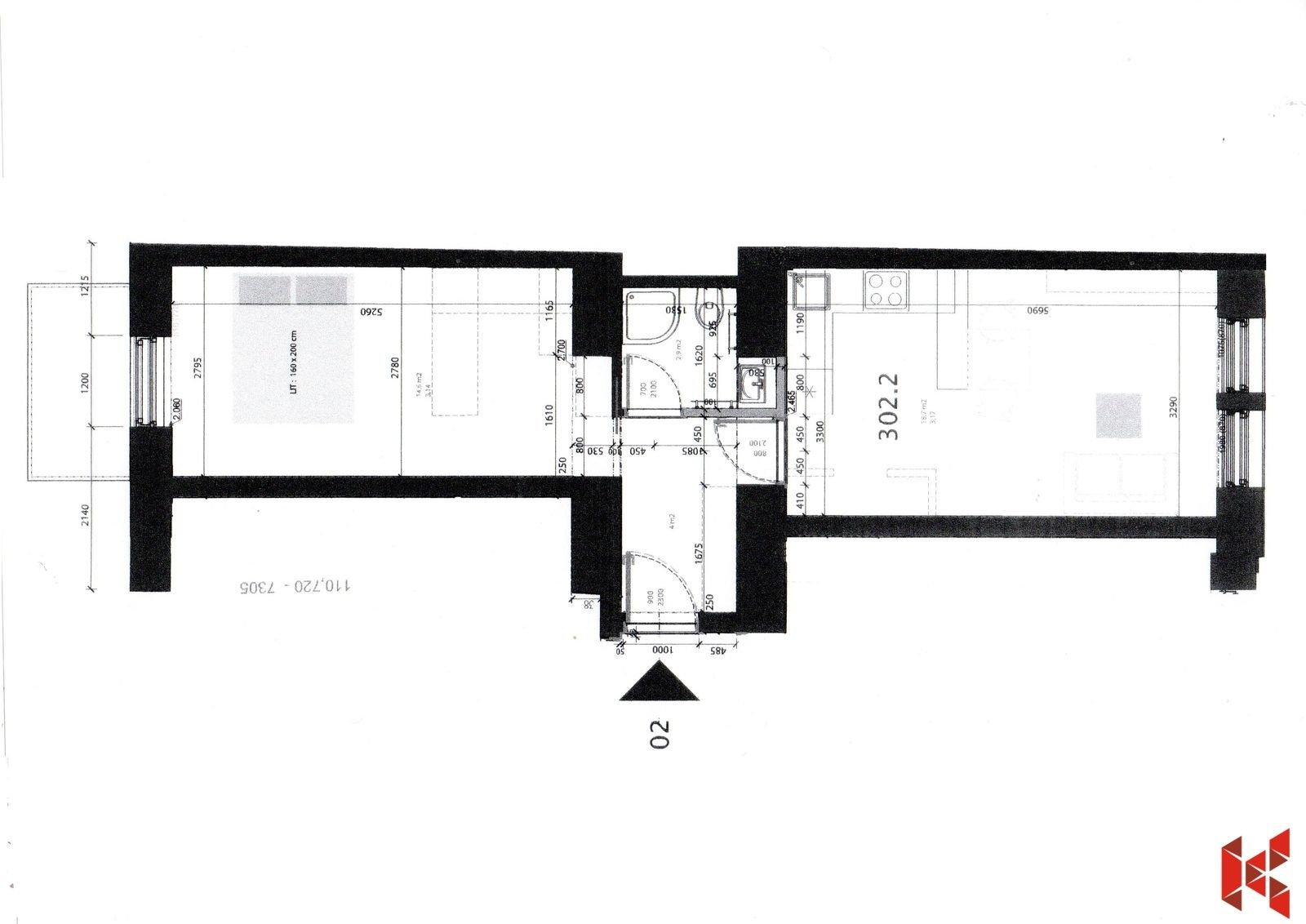 Byt 2+kk · 43 m² · Keramická 201, Praha Bubeneč - 3