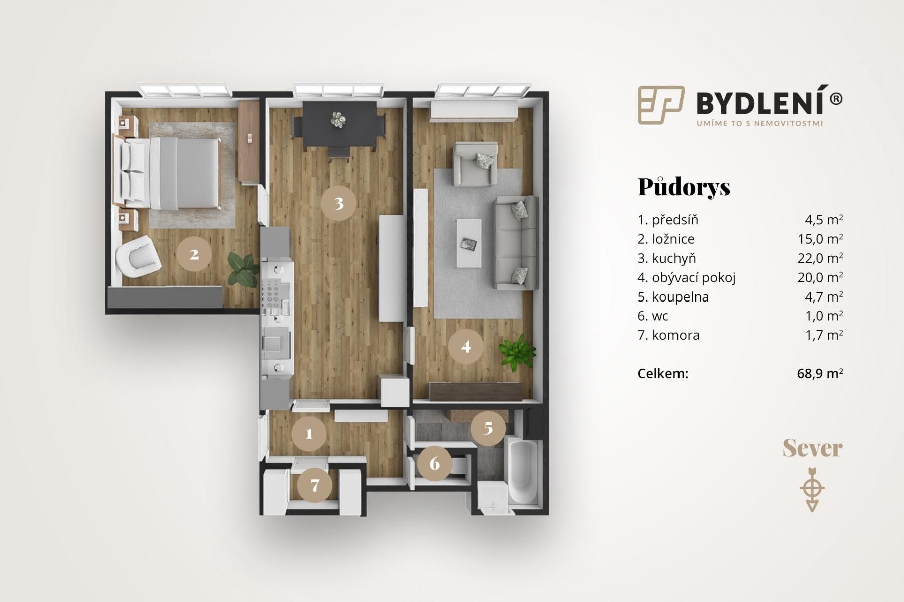 Prodej byt 2+1 - Kostomlatská, Světec, 77 m² - 5