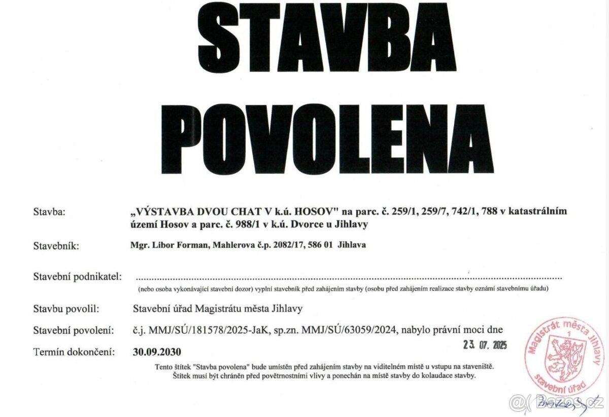 Prodej chata - Jihlava, 586 01