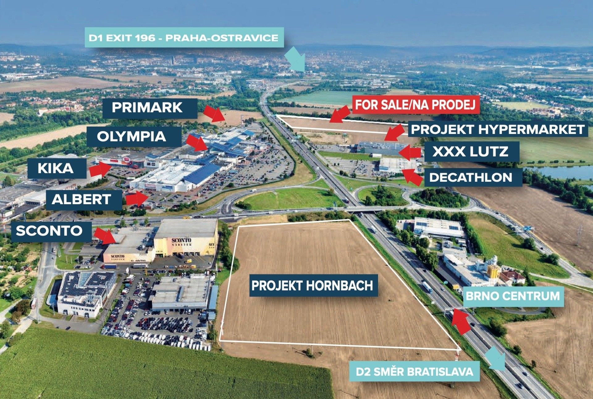 Prodej komerční pozemek - Modřice