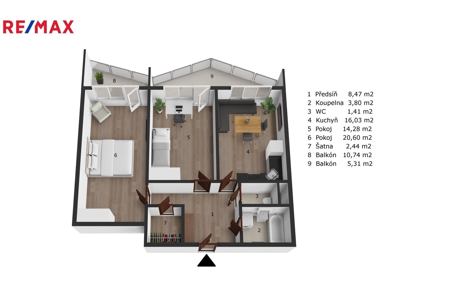 Prodej byt 2+1 - náměstí Plukovníka Vlčka, Praha, 83 m²