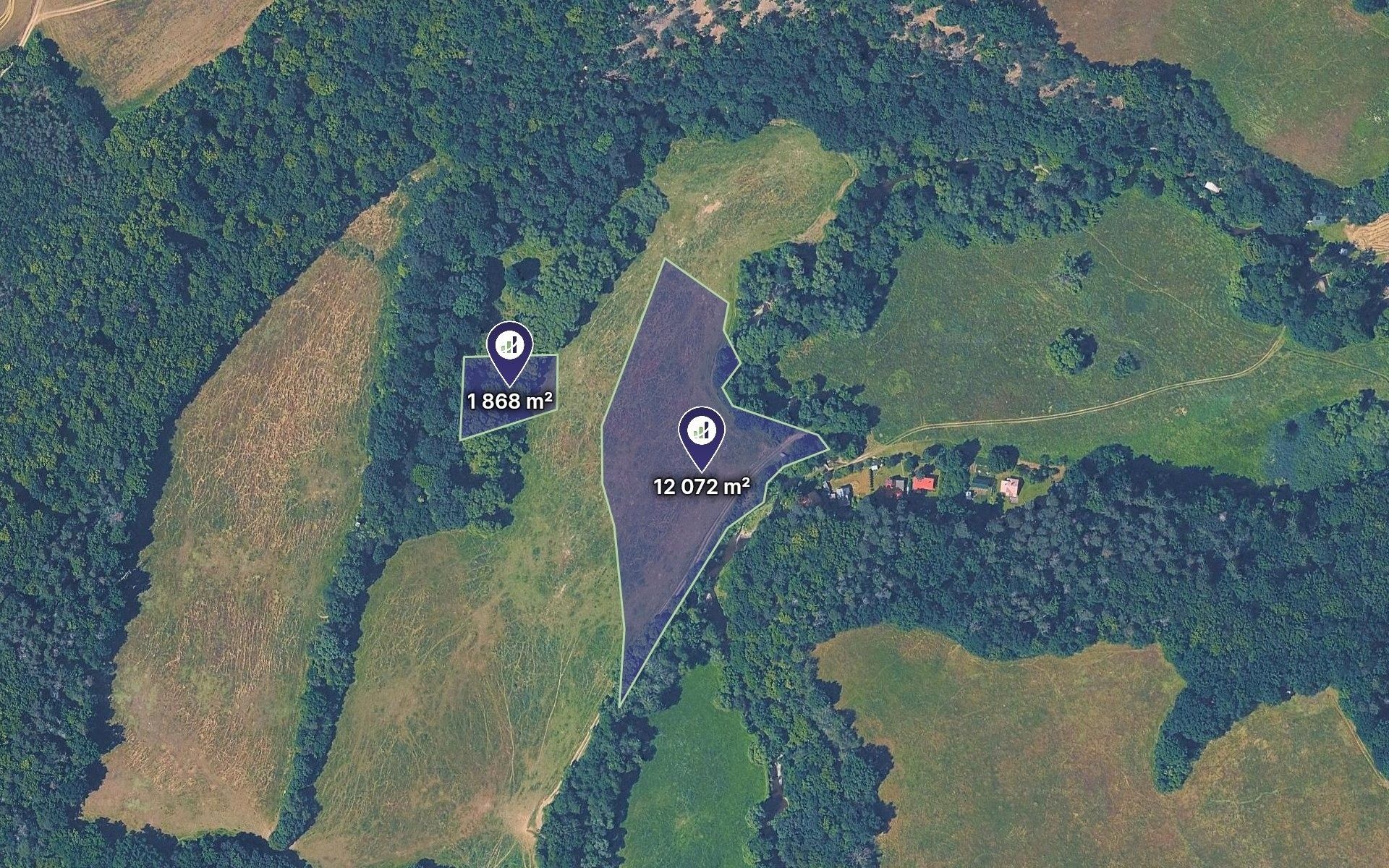 Louka, 13 940 m²