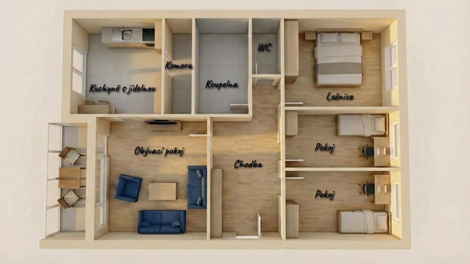 4+1, Blatnická, Brno, 84 m²