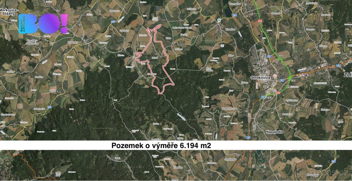 Zemědělské pozemky, Kroměříž, 767 01, 6 194 m²