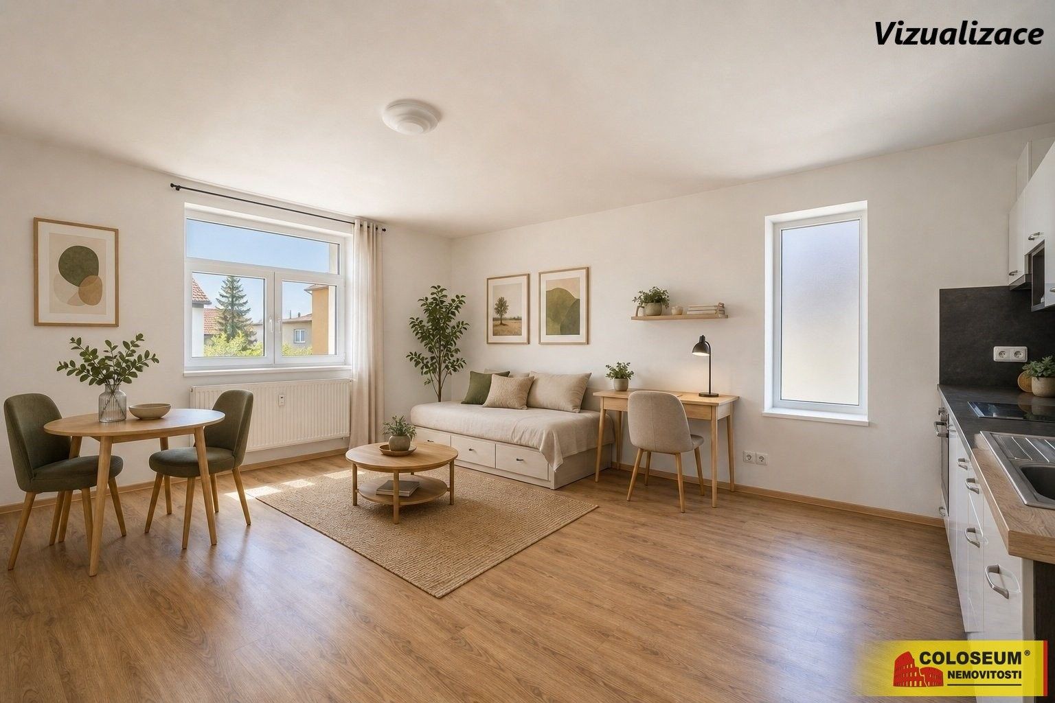 1+kk, Slunná, Brno Komárov, 39 m² - 2