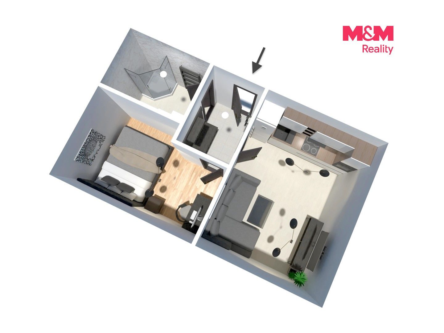 Pronájem byt 2+kk - Kovanice, 30 m² - 5