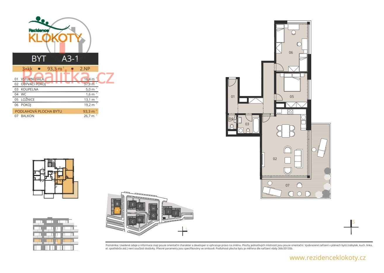 Prodej byt 3+kk - Jaroslava Vacka, Tábor, 93 m²