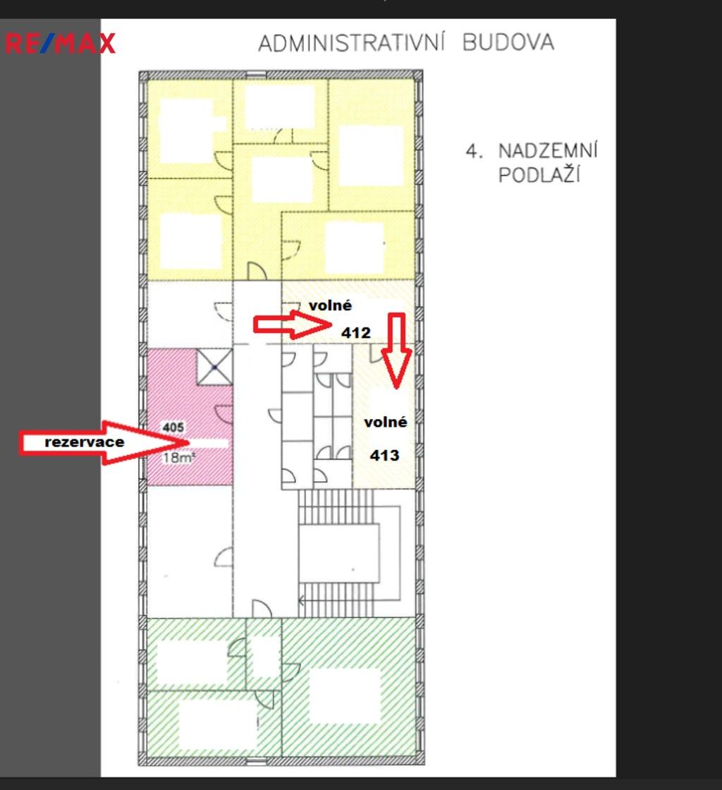 Pronájem kancelář - Bratří Štefanů, Hradec Králové, 18 m²