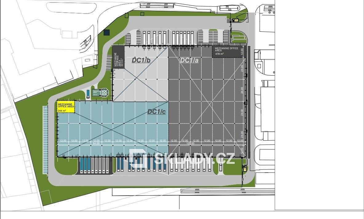 Pronájem sklad - Napajedla, 3 397 m² - 5