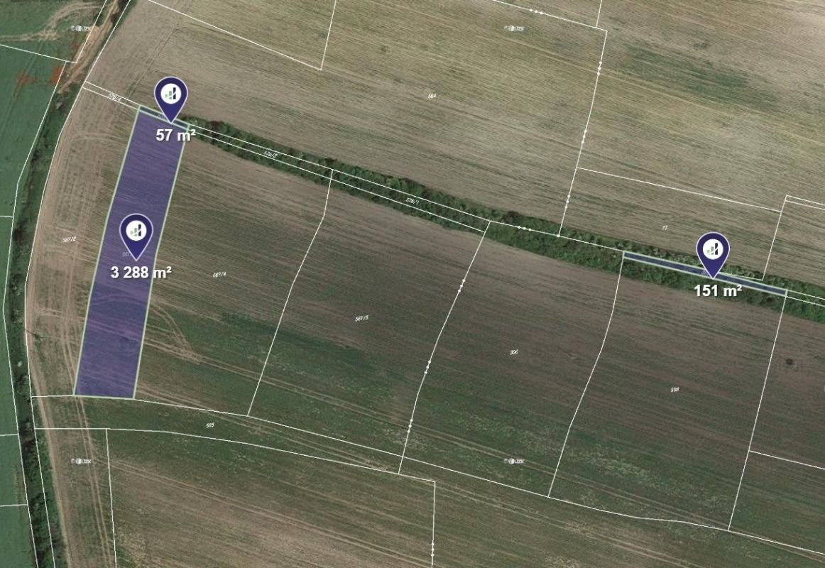 Zemědělský pozemek, 1 091 m²