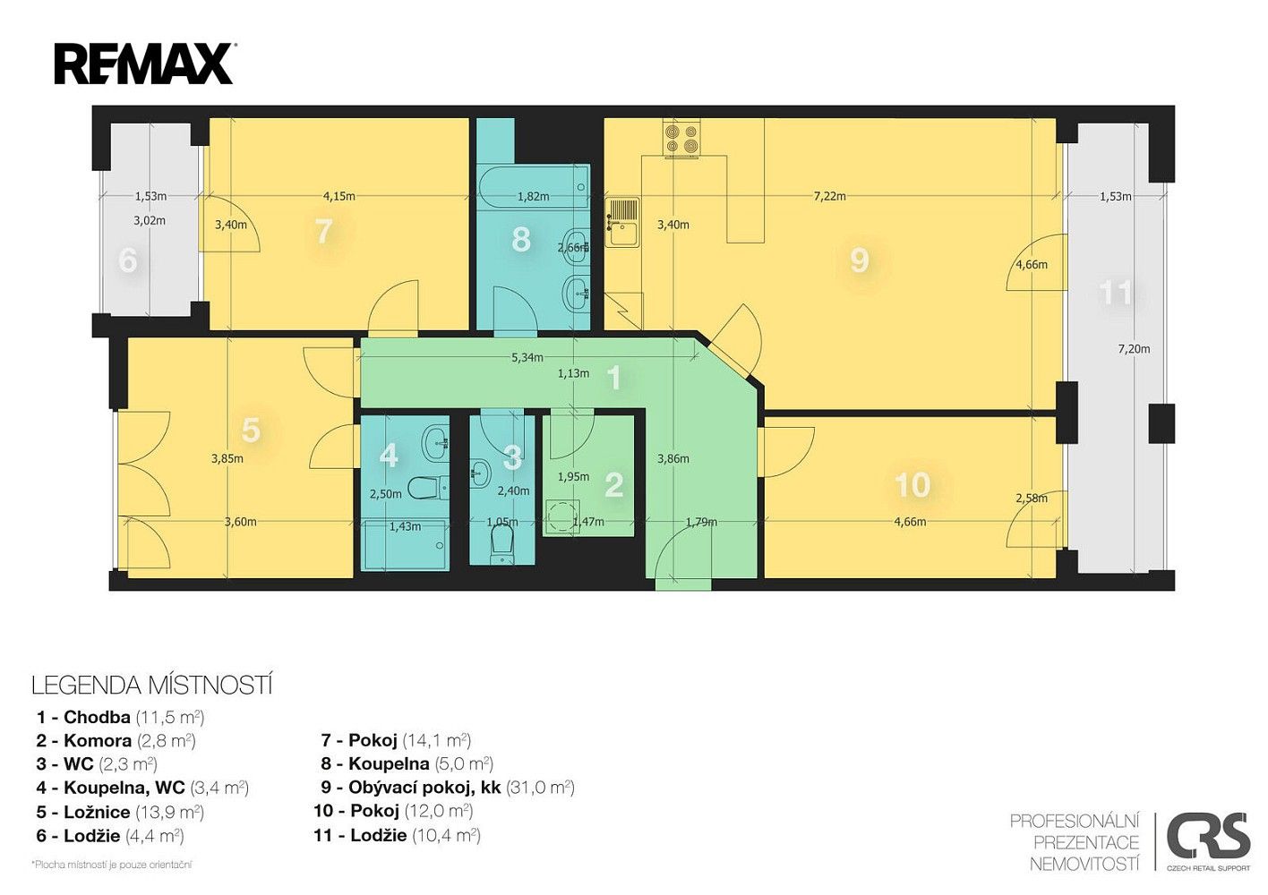 4+kk, Praha - Karlín, okres Praha 8, Hlavní město Praha, 103 m² - 2