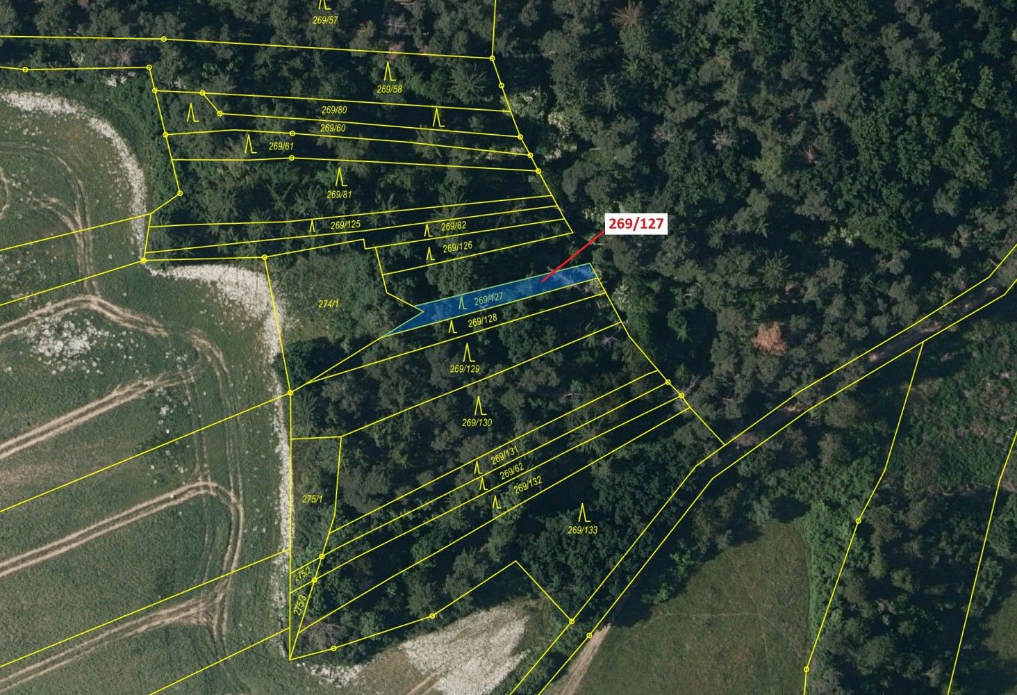 Prodej les - Břežany, okres Rakovník, Středočeský kraj - 2