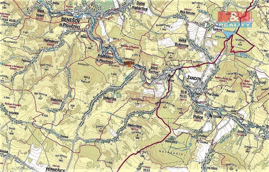 Prodej louka - Valkeřice, okres Děčín, Ústecký kraj - 5
