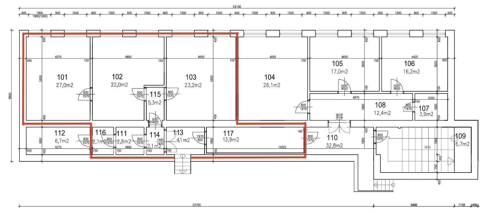 Pronájem kancelář - Brno - Židenice, okres Brno-město, Jihomoravský kraj, 98 m² - 5