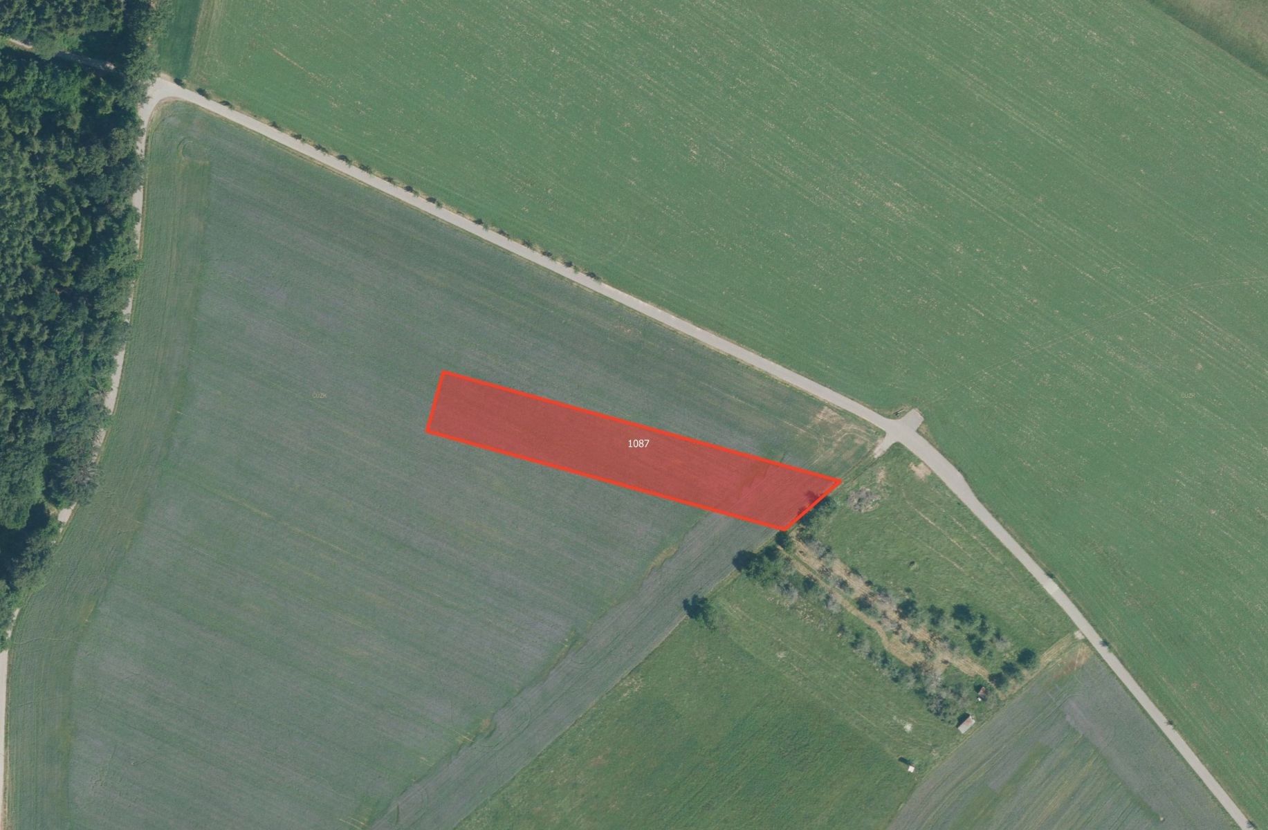 Zemědělské pozemky, Rudka