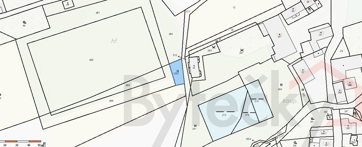 Prodej louka - Běštín