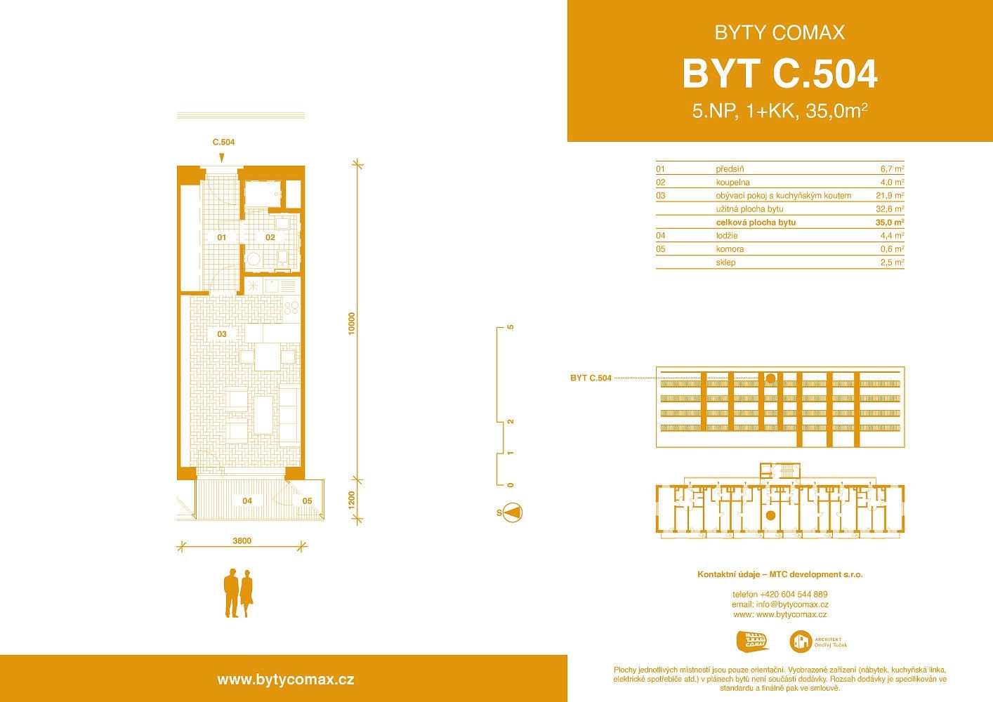 Byt 1+kk · 35 m² · Velvary, okres Kladno, Středočeský kraj - 3