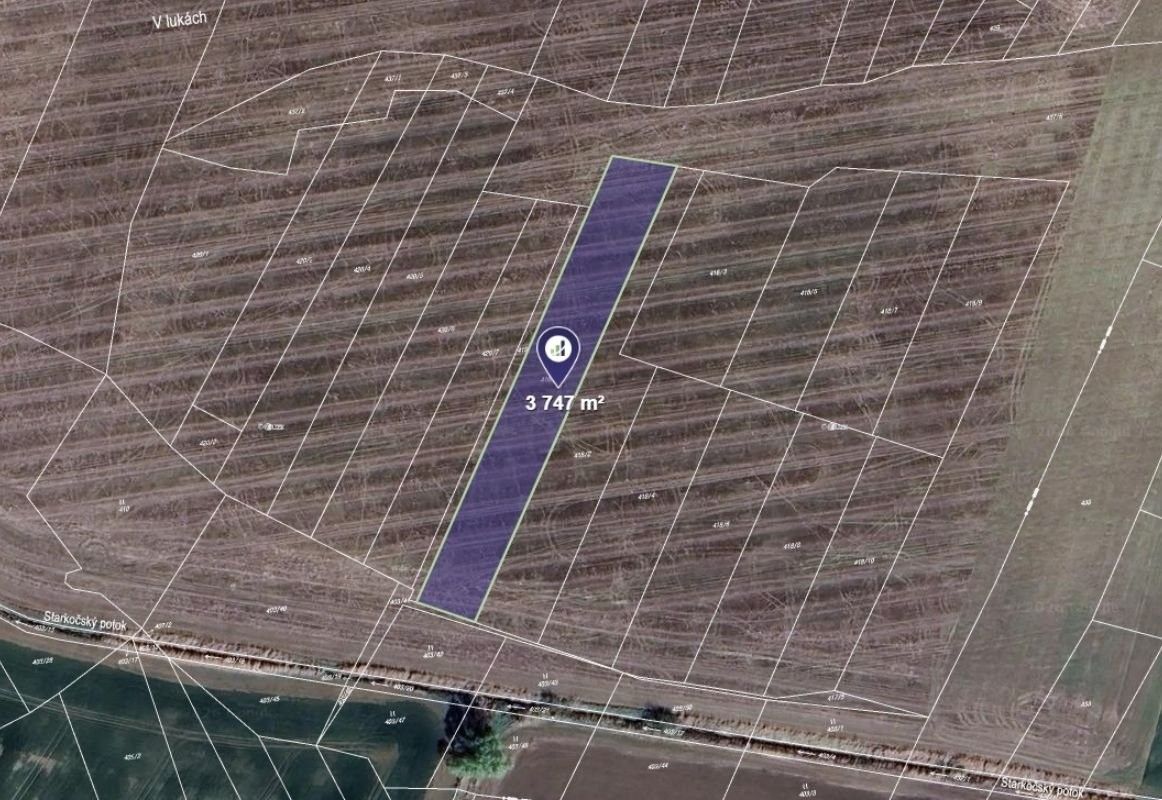 Zemědělské pozemky, Bílé Podolí, 1 874 m²