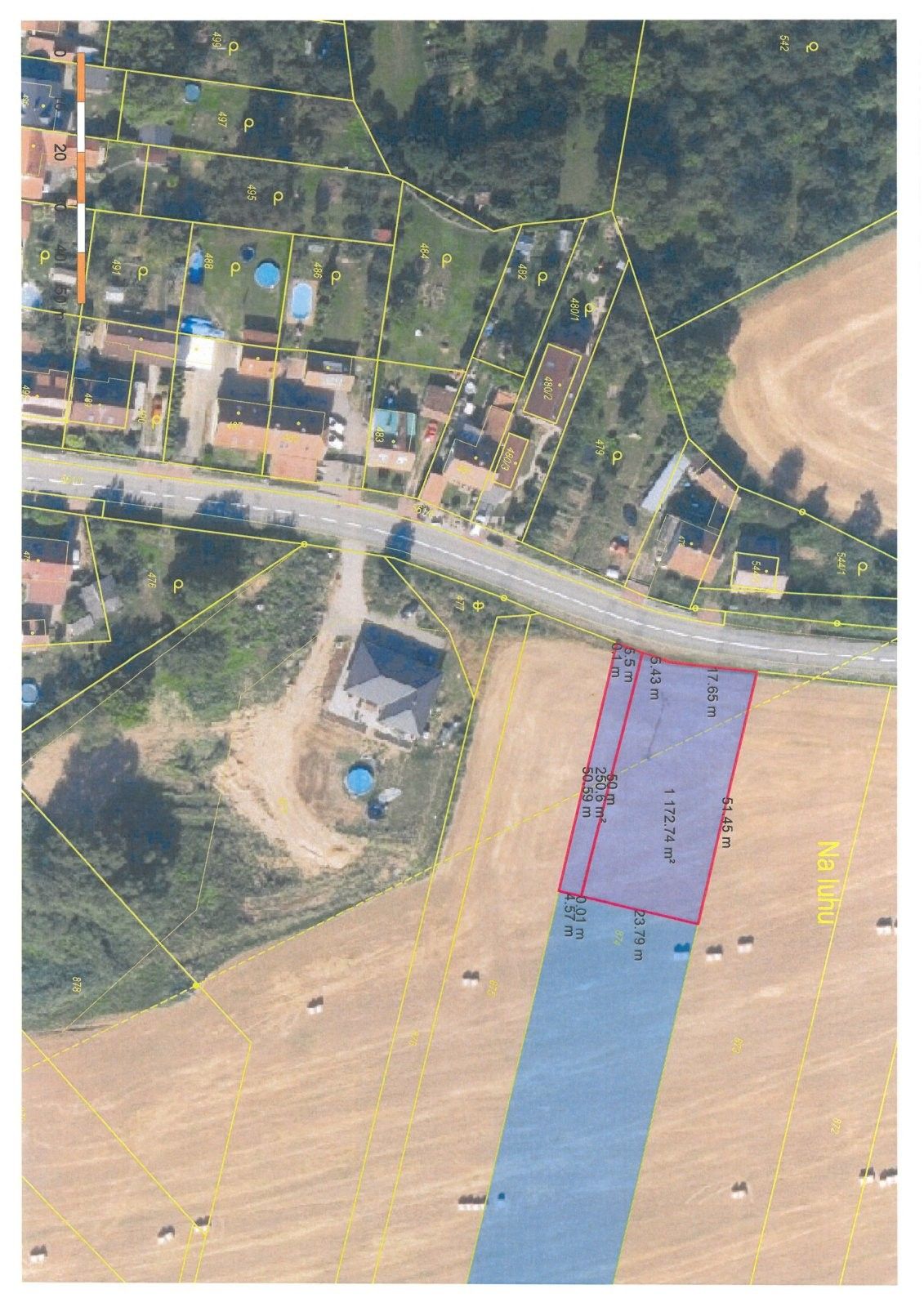 Pozemky pro bydlení, Štěpánovice, 1 172 m² - 2