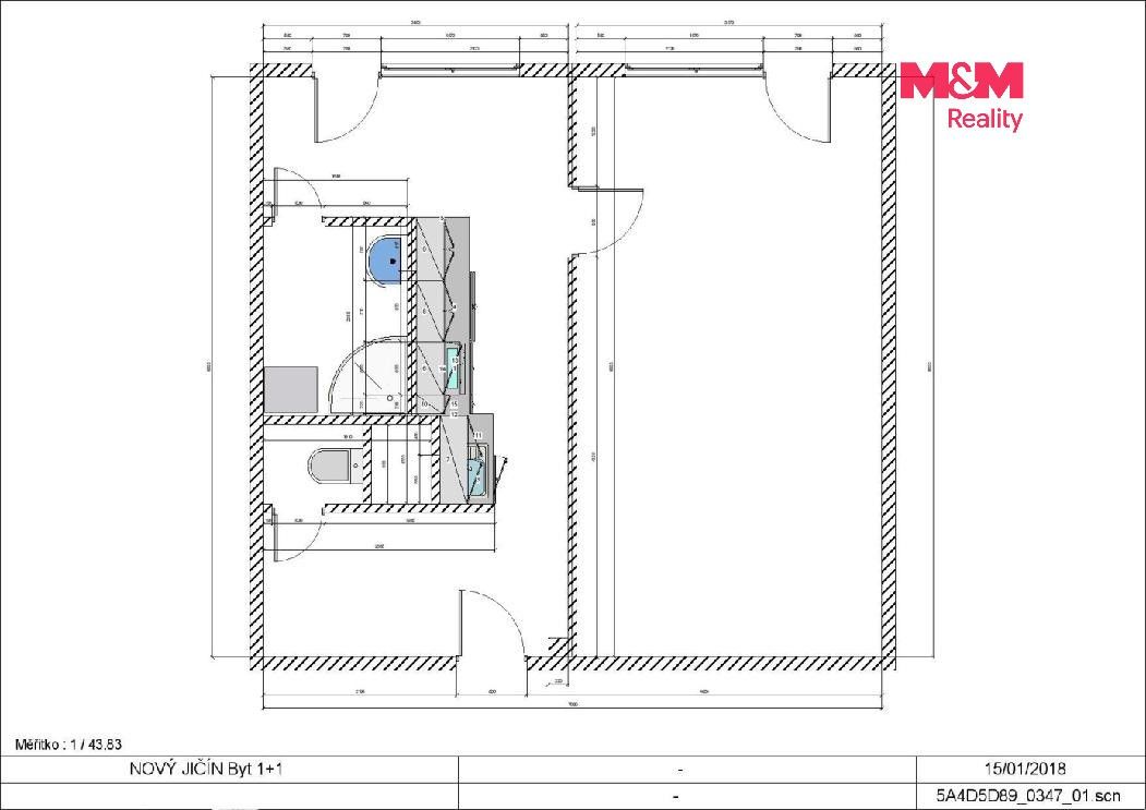 Byt 1+1 · 44 m² · Dlouhá, Nový Jičín - 4