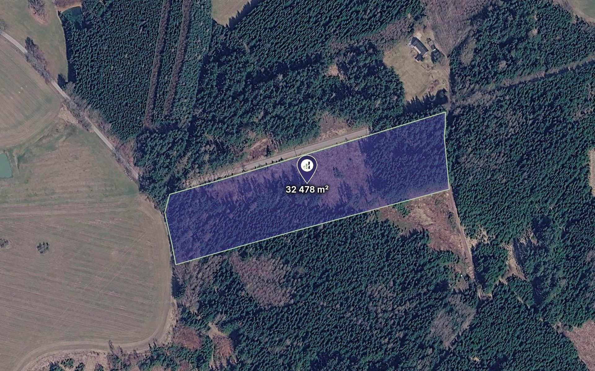 Lesy, Milevsko, 12 302 m² - 1