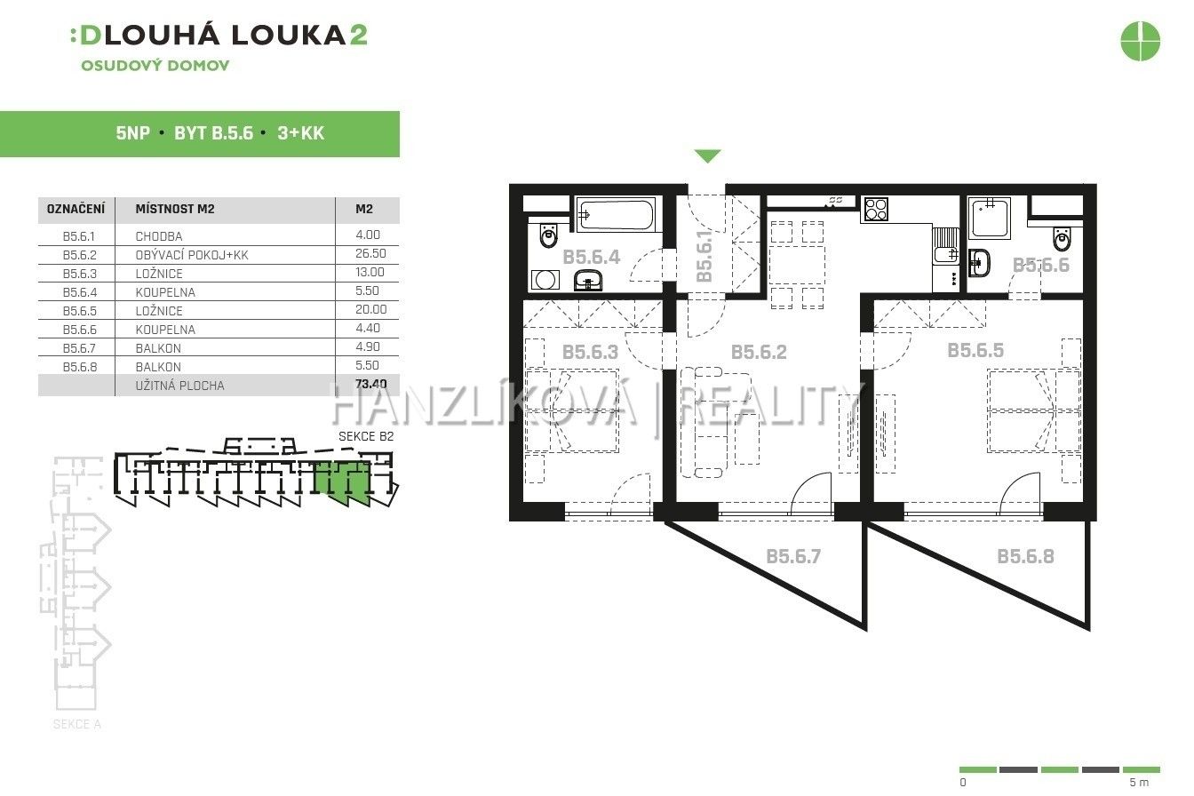 Pronájem byt 3+kk - Volejbalistů, České Budějovice, 79 m²