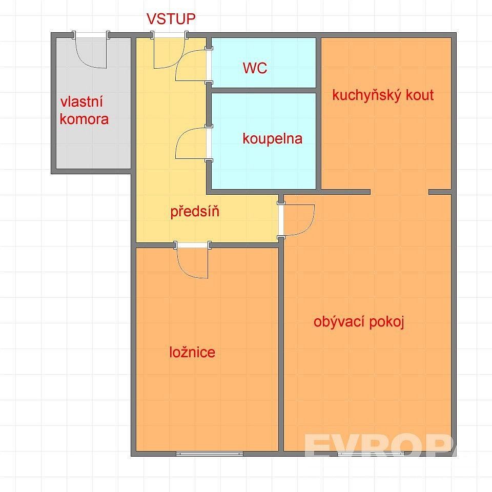 2+kk, Praha - Ruzyně, okres Praha 6, Hlavní město Praha, 46 m² - 2