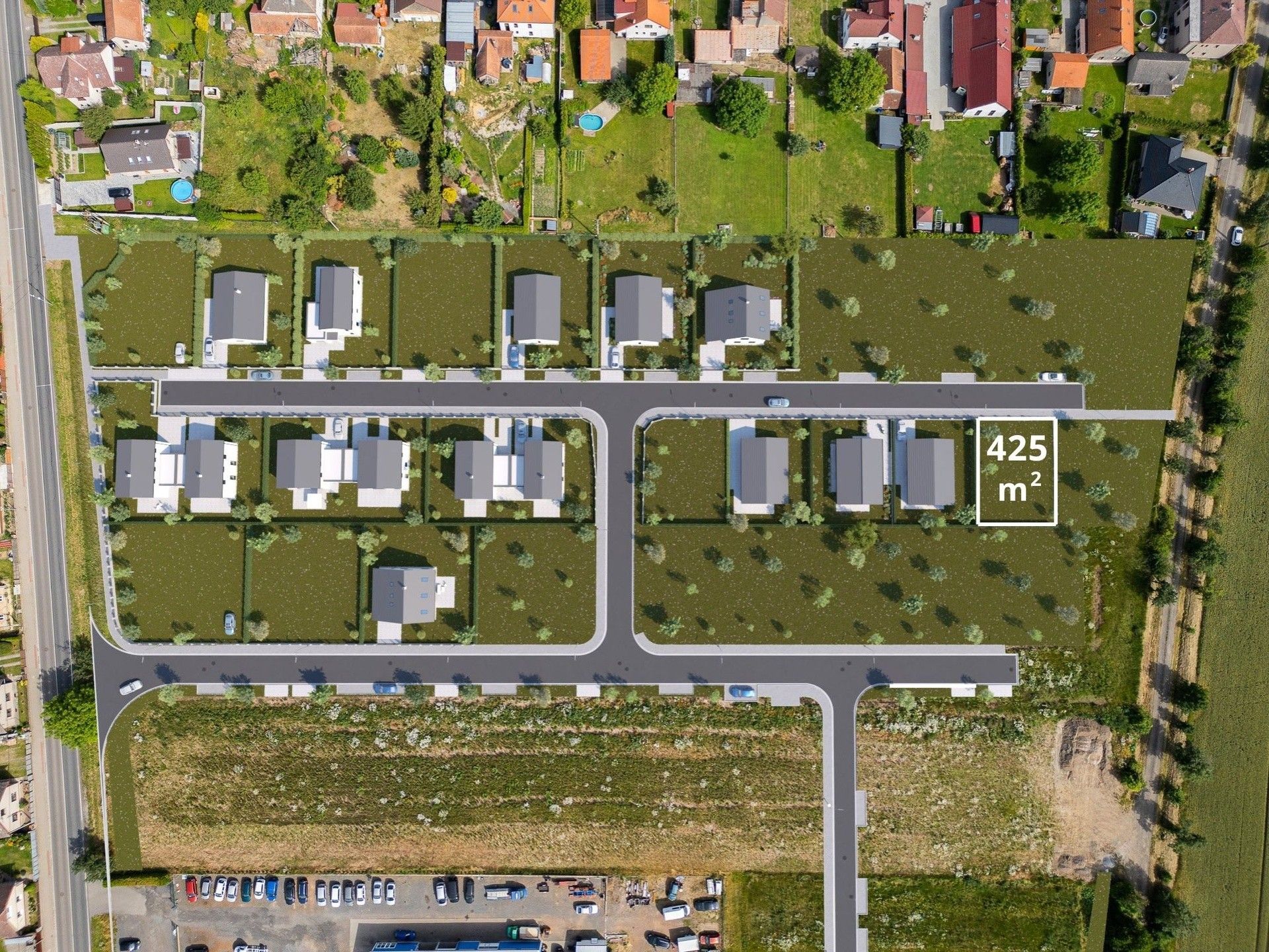 Pozemky pro bydlení, Zaječice, 425 m²