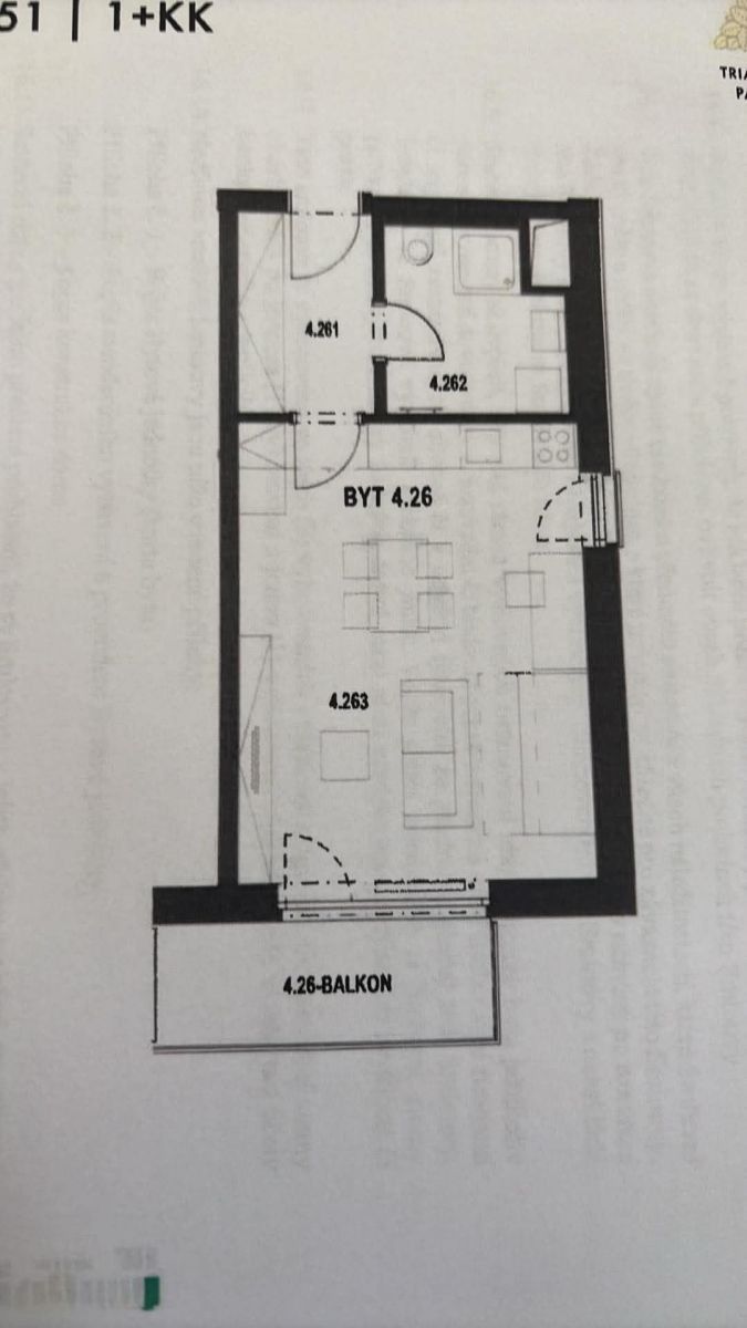 Byt 1+kk · 44 m² · Železná, Plzeň - Plzeň, Plzeňský kraj - 3