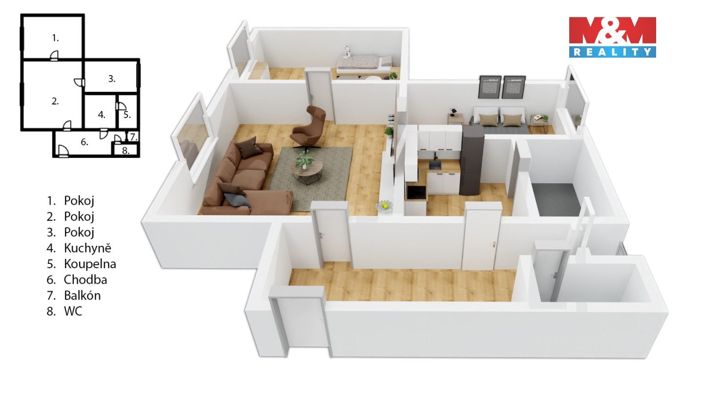 3+1, Javorová, Dobruška, 70 m²