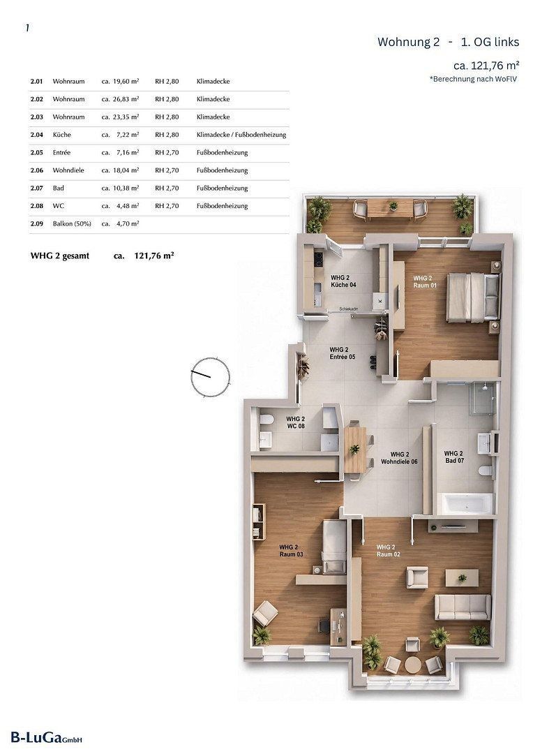 3+kk, Kietzer Str. 6 Berlin Köpenick Berlin 12555, 122 m² - 2