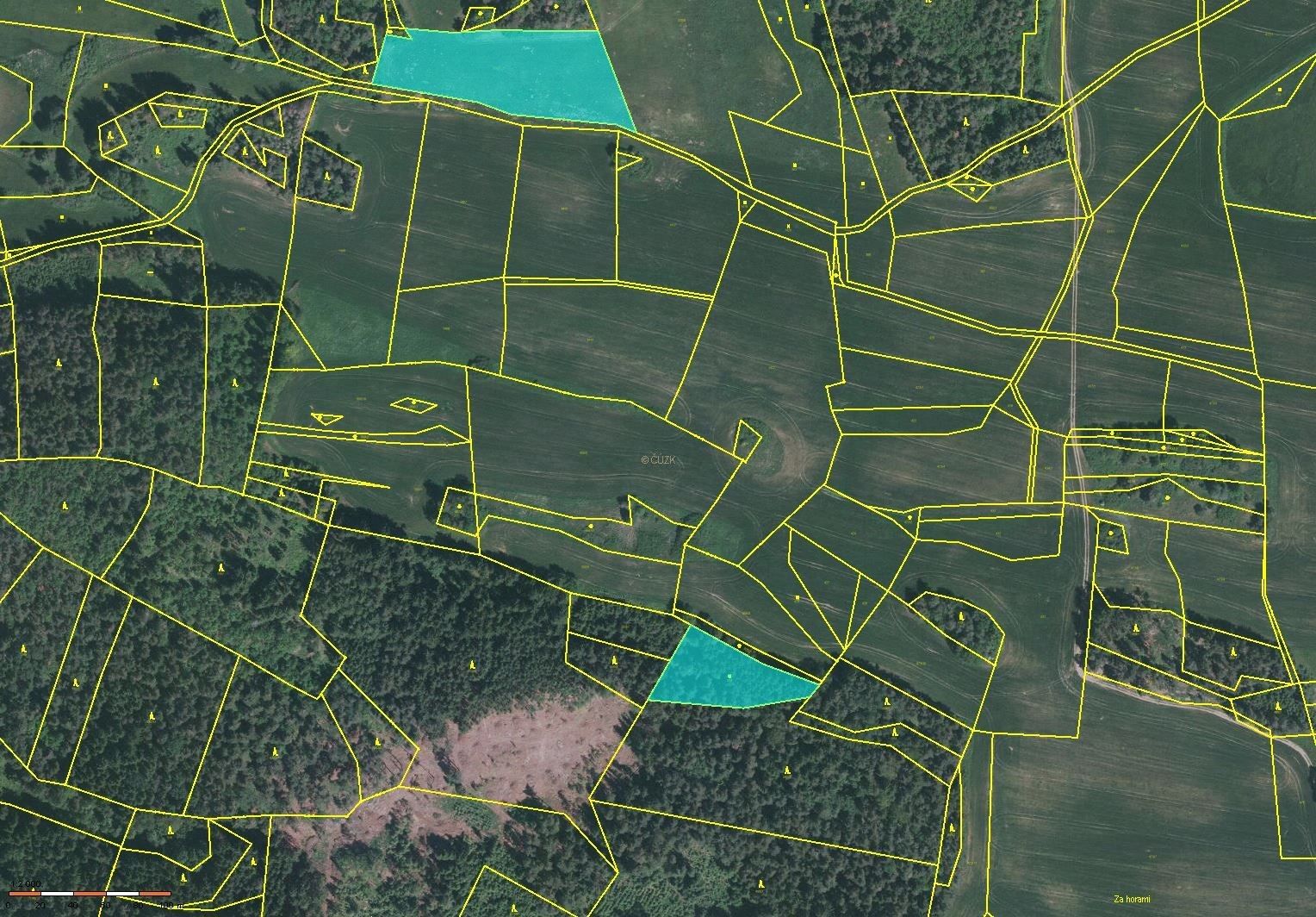 Zemědělské pozemky, Nahošín, Doubravice, 14 046 m² - 2