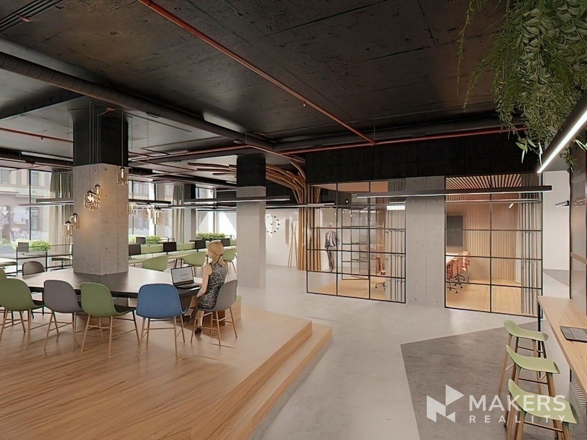 Pronájem kancelář - Thámova, Praha, 293 m²