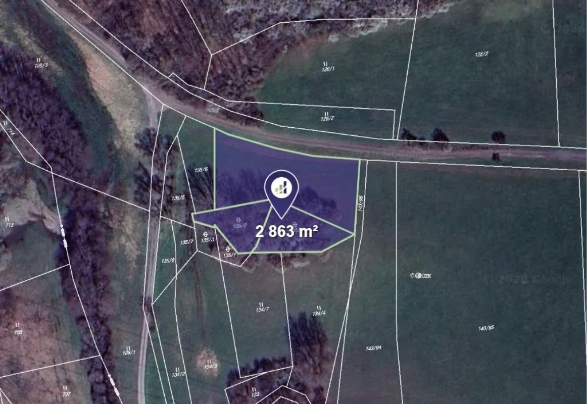 Zemědělské pozemky, Bouzov, 2 863 m²