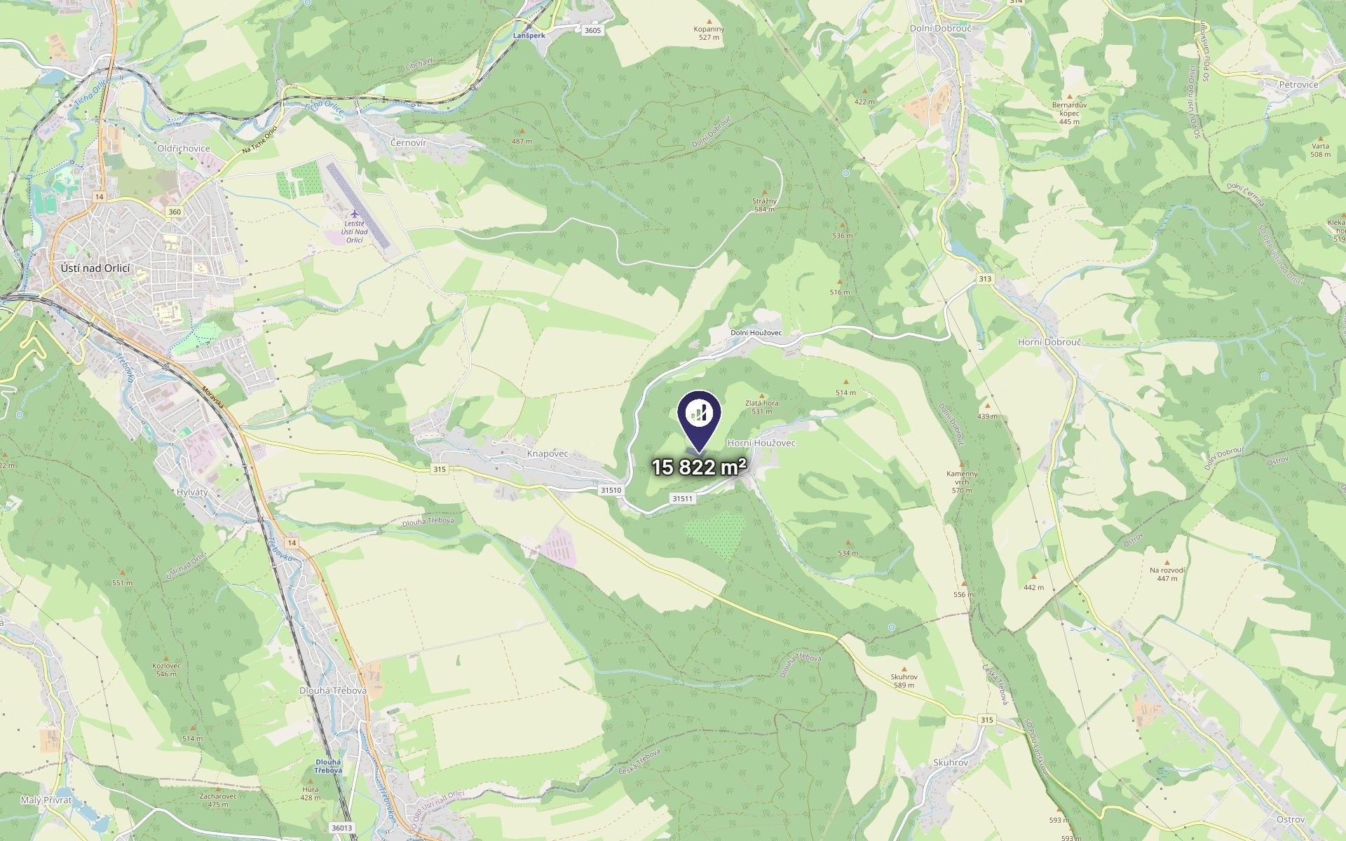 Zemědělský pozemek · 15 822 m² · Ústí nad Orlicí - 3
