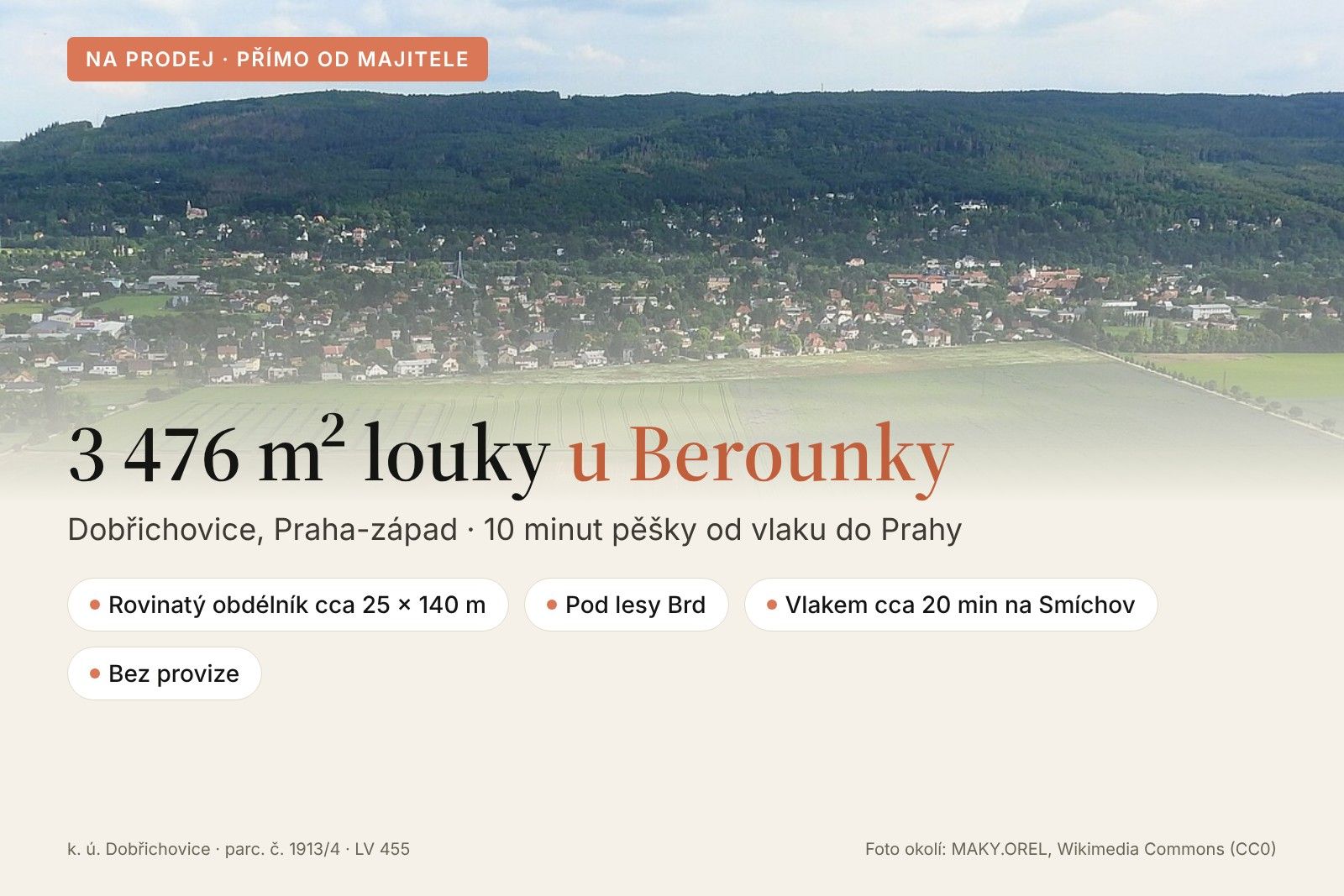 Louka, 3 476 m²
